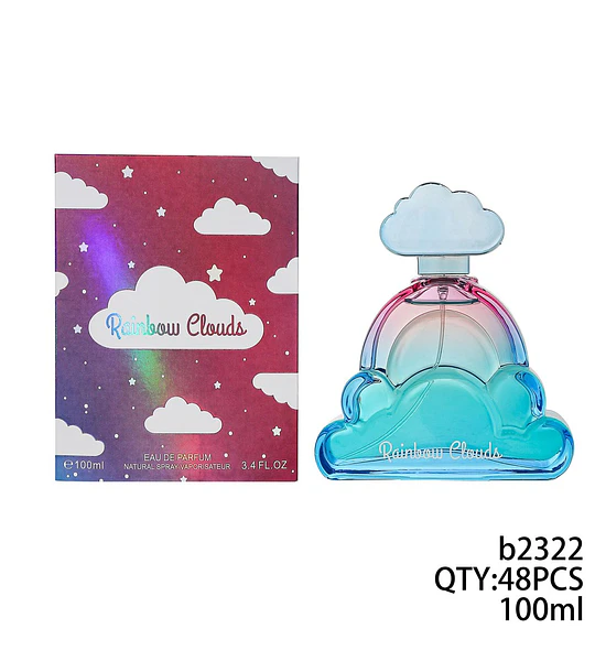 Eau de Parfum Rainbow Clouds con diseño de nube y arcoíris 100ml