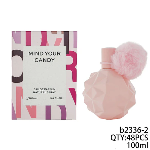Perfume Eau de Parfum Mind Your Candy con Pom-pom Rosa 100ml - Chuys Beautys | Chuy's Beautys