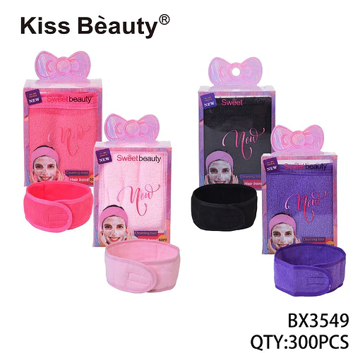 Cinta para el Cabello Suave y Ajustable Kiss Bèauty para Rutinas de Belleza - Chuys Beautys | Chuy's Beautys