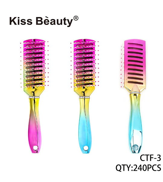Cepillo de Pelo Ventilado con Diseño Degradado Kiss Bèauty