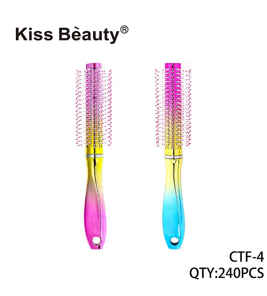 Cepillo redondo para cabello con mango degradado Kiss Bèauty