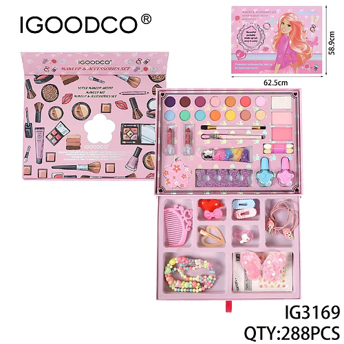 Set de Maquillaje y Accesorios IGOODCO para Pequeñas Artistas - Chuys Beautys | Chuy's Beautys