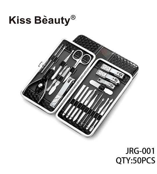 Set de Manicura y Pedicura Profesional de Acero Inoxidable Kiss Bèauty JRG-001