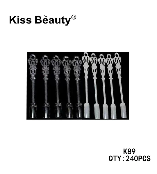 Aplicadores de plástico Kiss Bèauty para cosméticos y cremas