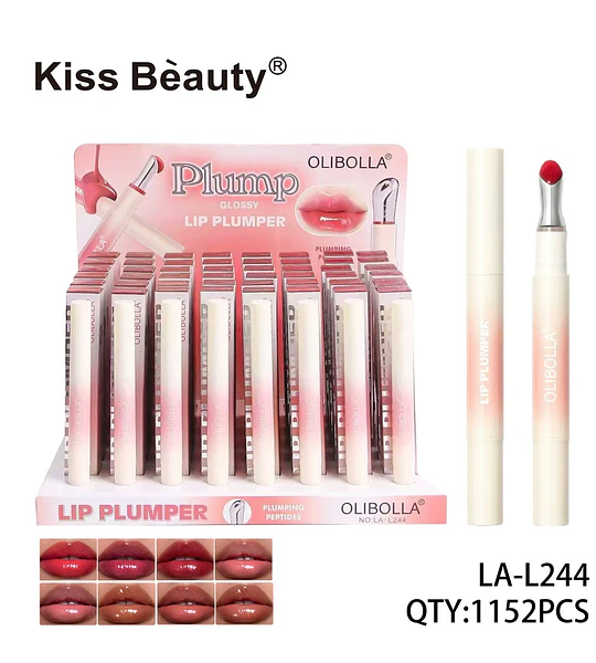 Lip Plumper Glossy con Péptidos Voluminizadores Olibolla LA-L244
