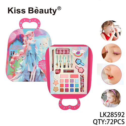 Kit de Maquillaje Infantil Completo en Maleta Portátil Kiss Bèauty - Chuys Beautys | Chuy's Beautys