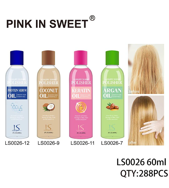 Pink In Sweet Luxury Shine Polisher Aceite Capilar Nutritivo y Suavizante