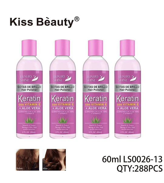 Serum capilar Keratin con Vitamina E y Aloe Vera Kiss Bèauty
