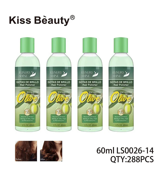 Pulidor Capilar con Extracto de Oliva para Brillo y Suavidad Kiss Bèauty