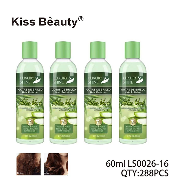 Pulidor Capilar con Aloe Vera para Brillo y Suavidad Kiss Bèauty