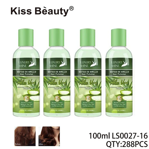 Gotas de Brillo Capilar Suavizante con Aloe Vera Kiss Bèauty - Chuys Beautys | Chuy's Beautys