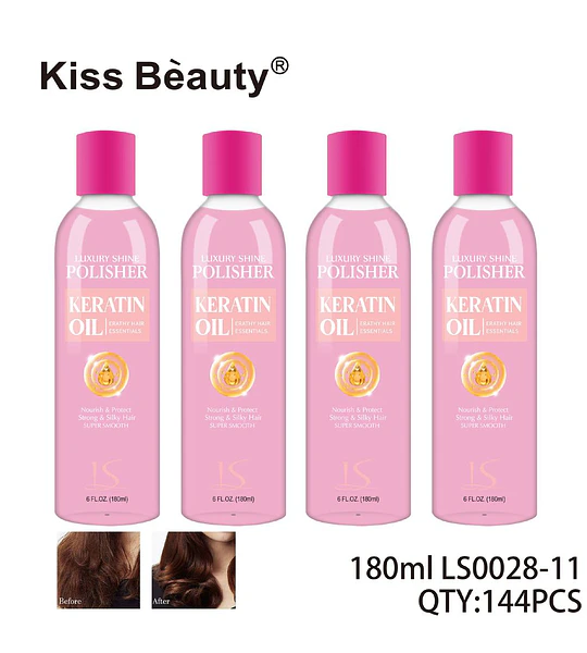 Kiss Bèauty Luxury Shine Polisher con Keratina para Cabello Fuerte y Sedoso