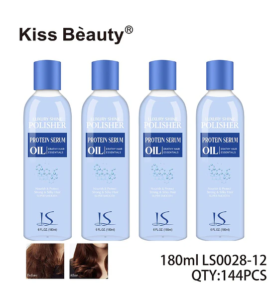 Aceite Pulidor Capilar Luxury Shine Protein Serum Kiss Beauty