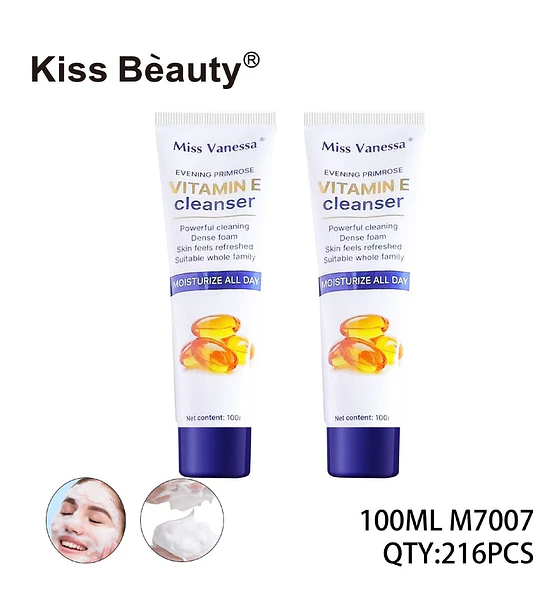 Limpiador facial hidratante con Vitamina E y Onagra Miss Vanessa 100ml