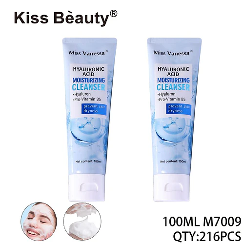 Limpiador hidratante facial Miss Vanessa con Ácido Hialurónico y Pro-Vitamina B5 - Chuys Beautys | Chuy's Beautys