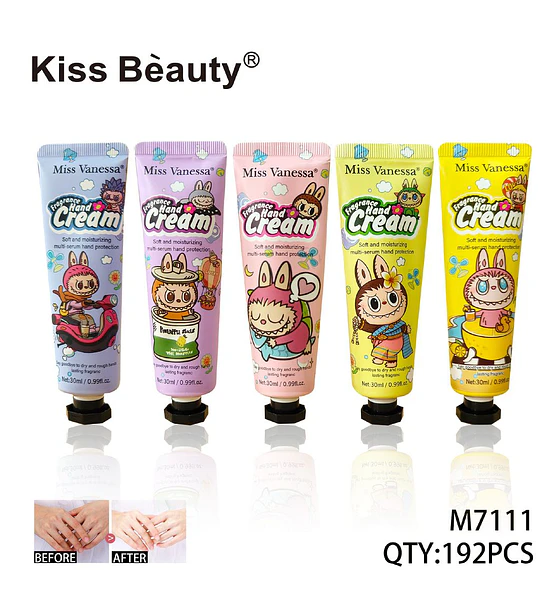 Crema de Manos Hidratante y Suavizante Miss Vanessa Kiss Beauty 30ml