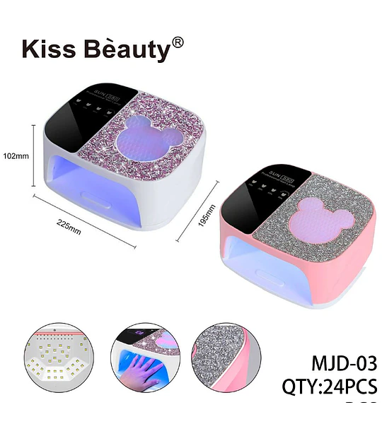 Lámpara de Uñas UV/LED Glitter Mickey Mouse Kiss Beauty SUN S90