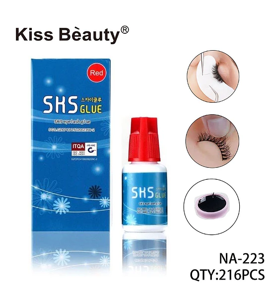 Kiss Beauty SKS Red Pegamento para Pestañas Postizas
