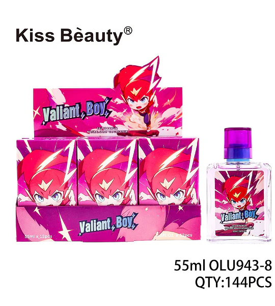 Fragancia Eau de Parfum Kiss Beauty Valiant Boy para hombre 55ml