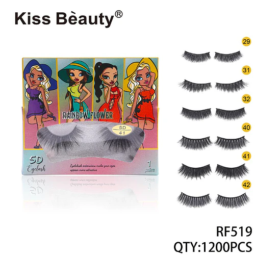 Pestañas Postizas Efecto 5D Volumen Natural Kiss Bèauty - Chuys Beautys | Chuy's Beautys