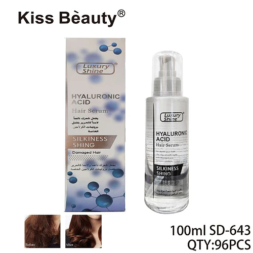 Suero Capilar con Ácido Hialurónico y Colágeno Kiss Beauty Luxury Shine - Chuys Beautys | Chuy's Beautys