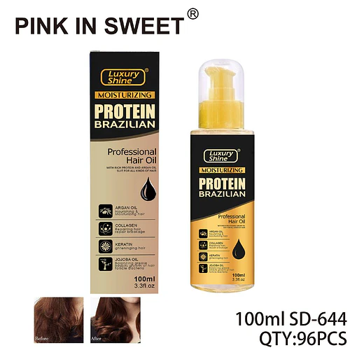 Aceite Capilar Hidratante con Proteína Brasileña Luxury Shine - Chuys Beautys | Chuy's Beautys