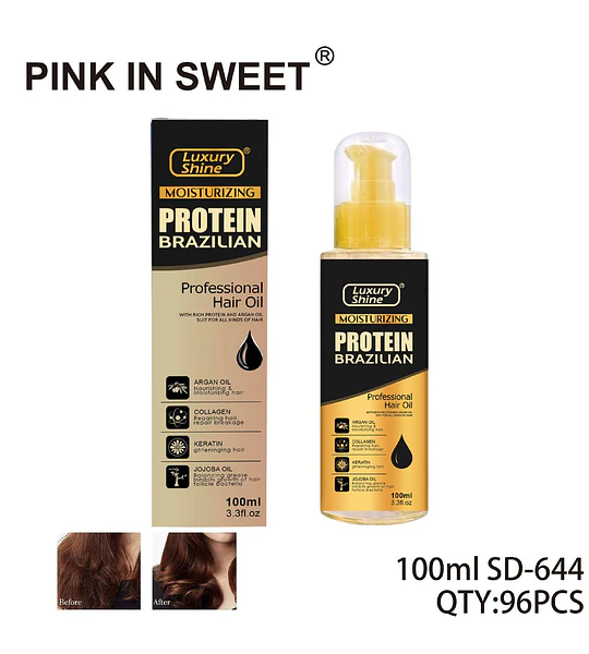 Aceite Capilar Hidratante con Proteína Brasileña Luxury Shine