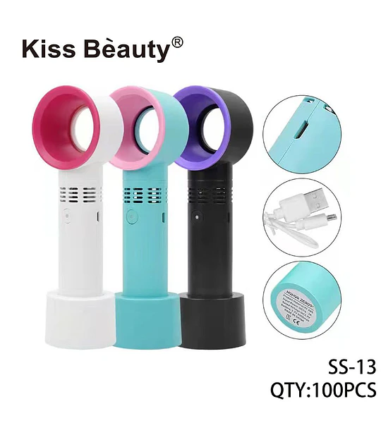 Ventilador portátil sin aspas Kiss Bèauty para secado de pestañas y maquillaje