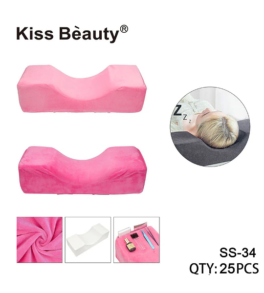 Almohada ergonómica de soporte para extensiones de pestañas Kiss Bèauty
