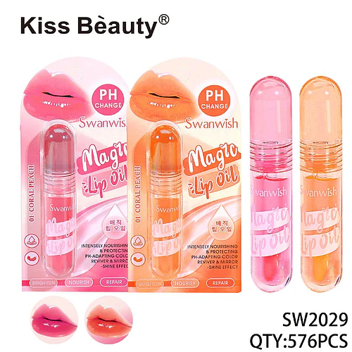 Aceite labial mágico Kiss Bèauty con cambio de PH y efecto nutritivo - Chuys Beautys | Chuy's Beautys