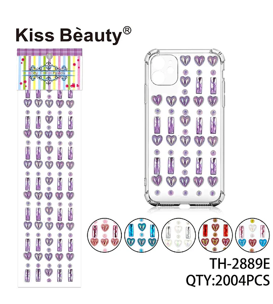 Adhesivos de Cristales Decorativos para Accesorios Kiss Bèauty