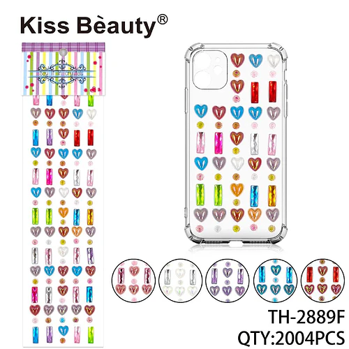 Adhesivos decorativos de cristales para uñas y cuerpo Kiss Beauty - Chuys Beautys | Chuy's Beautys