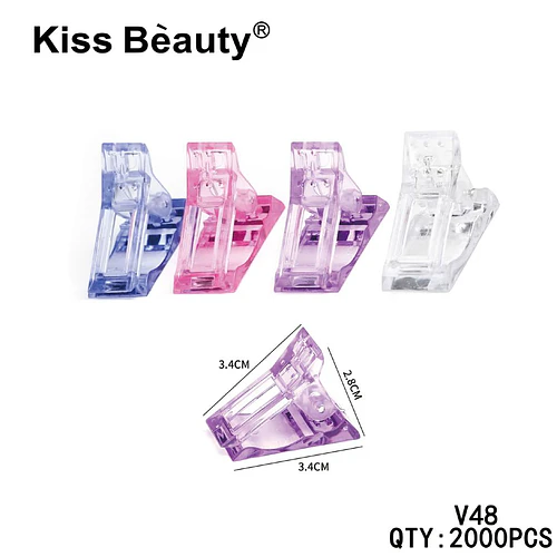 Clips sujetadores para uñas acrílicas y gel UV Kiss Bèauty - Chuys Beautys | Chuy's Beautys