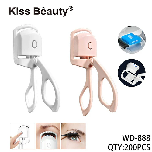Rizador de Pestañas Eléctrico Térmico Recargable Kiss Bèauty WD-888 - Chuys Beautys | Chuy's Beautys