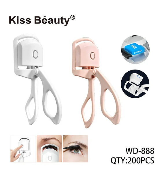 Rizador de Pestañas Eléctrico Térmico Recargable Kiss Bèauty WD-888