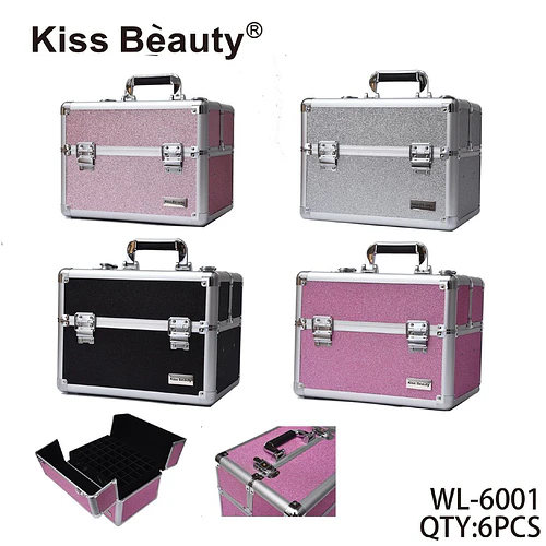 Estuche Organizador de Maquillaje Glitter Kiss Beauty Profesional - Chuys Beautys | Chuy's Beautys