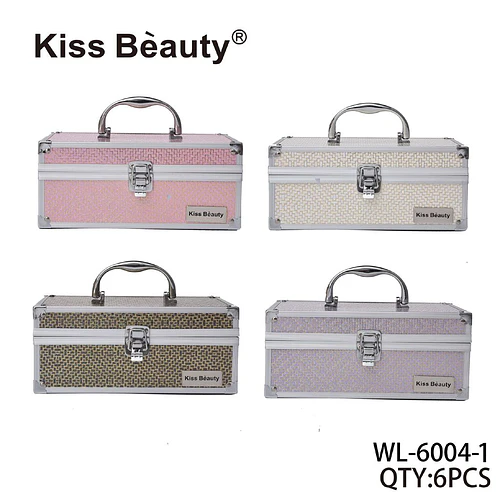 Estuche organizador de maquillaje portátil Kiss Bèauty con cerradura - Chuys Beautys | Chuy's Beautys