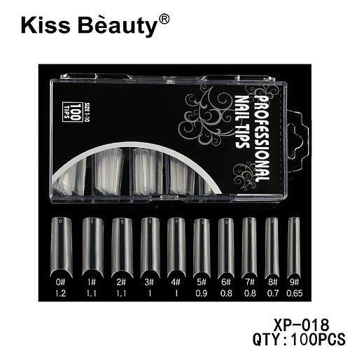 Uñas postizas profesionales Kiss Bèauty transparentes 100 unidades - Chuys Beautys | Chuy's Beautys