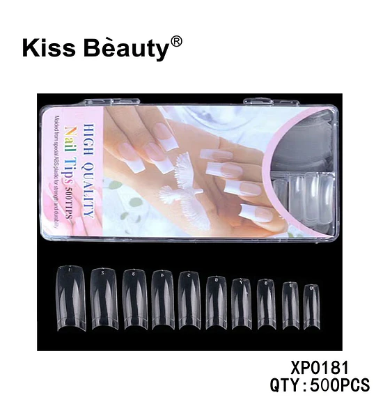 Uñas Postizas French Tips de Alta Calidad Kiss Bèauty 500 Unidades