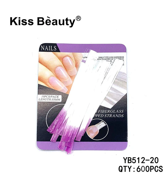 Fibra de Vidrio para Uñas Kiss Bèauty de Alta Dureza 55mm