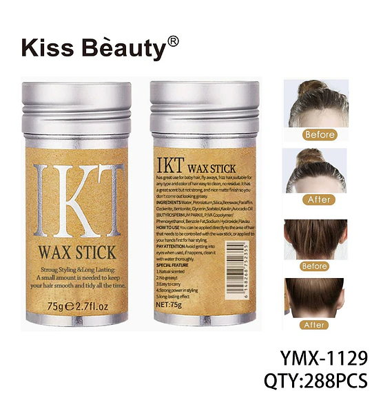 IKT Wax Stick para Cabello, Fijación Fuerte y Duradera Anti-Frizz