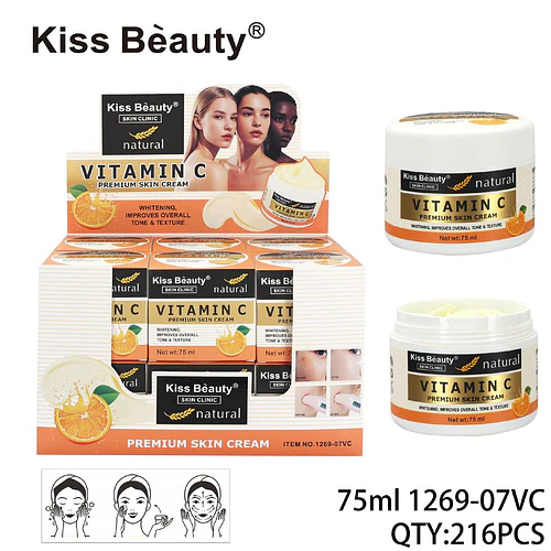 Crema Facial Premium con Vitamina C Kiss Beauty Skin Clinic - Chuys Beautys | Chuy's Beautys