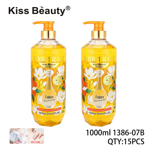 Gel de Ducha con Aceite Esencial L'adore Kiss Beauty Skin Clinic - Chuys Beautys | Chuy's Beautys
