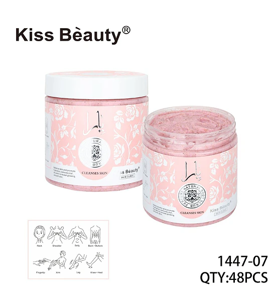 Exfoliante Corporal Natural Kiss Bèauty para Piel Radiante y Suave
