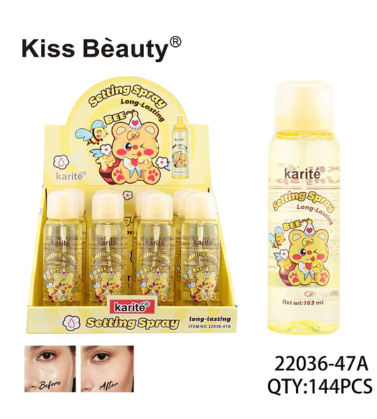 Spray Fijador de Maquillaje Karité Long-Lasting Kiss Bèauty