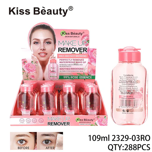 Desmaquillante Suave Kiss Bèauty con Esencia de Rosa para Piel Sensible - Chuys Beautys | Chuy's Beautys