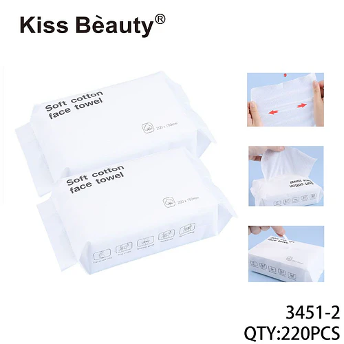 Toallas Faciales de Algodón Suave Kiss Bèauty para Limpieza Diaria - Chuys Beautys | Chuy's Beautys