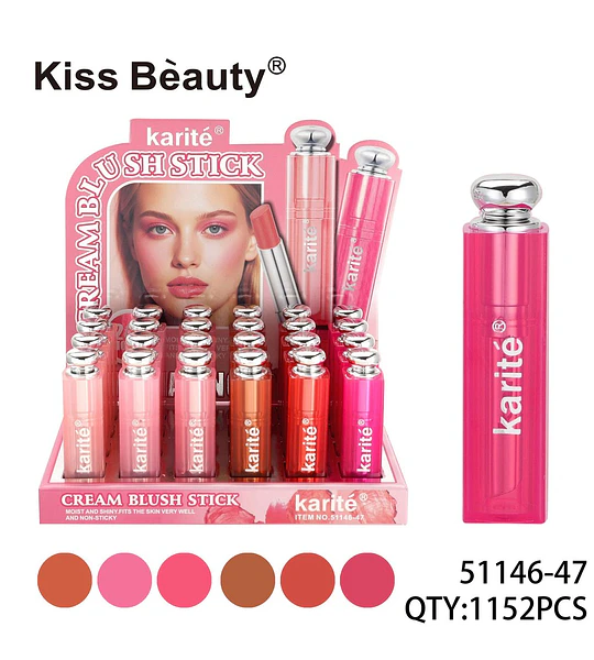 Cream Blush Stick Karité para Mejillas y Labios Tono Natural