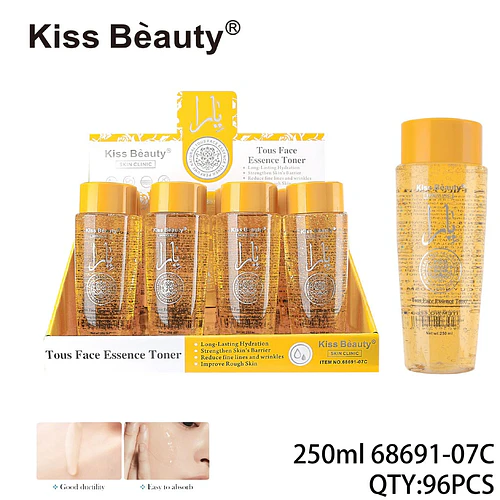 Tónico Facial Esencia Hidratante Kiss Beauty Skin Clinic 250ml - Chuys Beautys | Chuy's Beautys