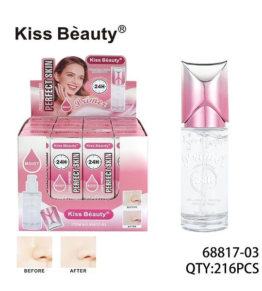 Base de Maquillaje Primer Control Aceite Hidratante 24H Kiss Bèauty
